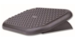 Reposapies ergonomico inclinación ajustable, antideslizante, color negro fellowes