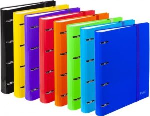 c/8 carpeblock luz a4 4 anillas 35mm con recambio 120h  90g cierre con goma plana