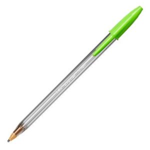 C/20 BOLIGRAFOS BIC CRISTAL LARGE FUN VERDE LIMA