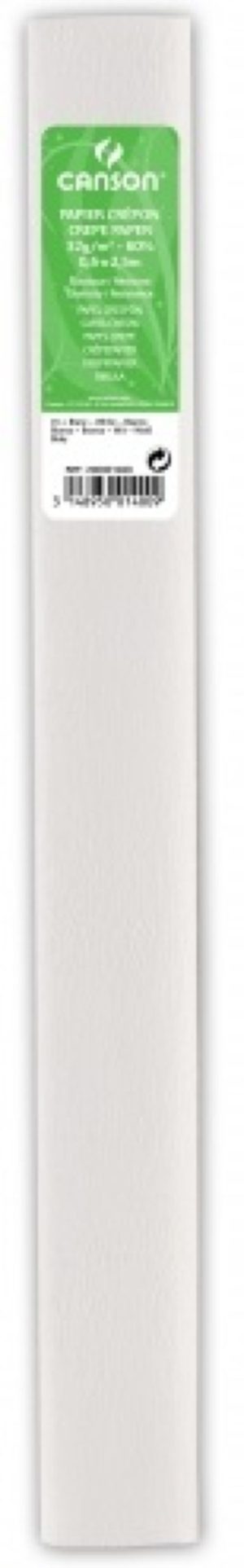ROLLO CONTINUO PAPEL CRESPON 50X250CM BLANCO 30G