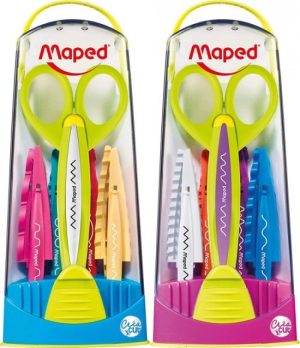 ESTUCHE TIJERA CORTE CREATIVO CON 5 JUEGOS DE CUCHILLAS