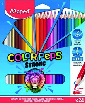 ESTUCHE 24 LAPICES DE COLORES COLOR'PEPS STRONG MAPED