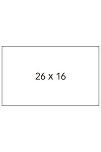 PAQ/6 ROLLOS DE 1000 ETIQUETAS BLANCAS 26X16MM PERMANENTE