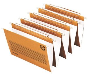 C/25 carpeta colgante a4 master lomo v visor largo bicolor