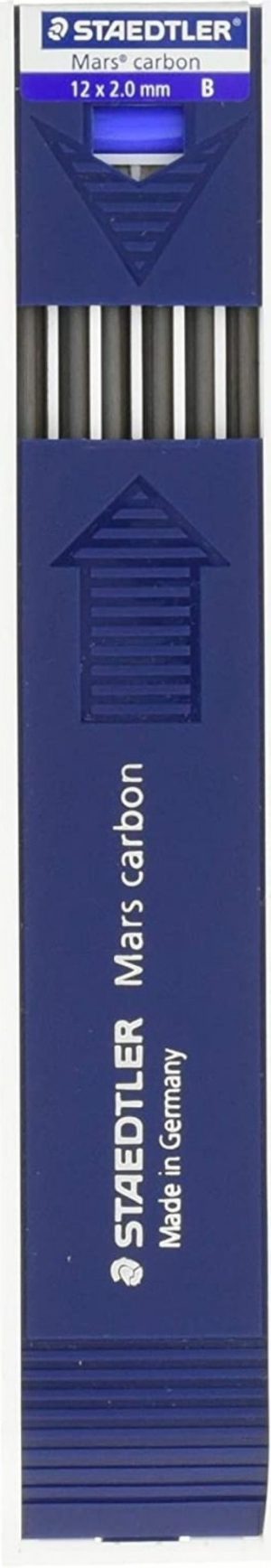 ESTUCHE 12 MINAS 2MM B MARS CARBON STAEDTLER