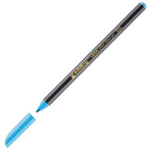 C/10 rotulador edding 1200 glitter azul celeste punta de fibra
