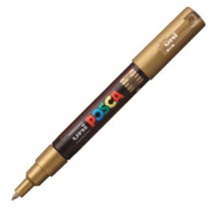 MARCADOR UNI-POSCA PC1M COLOR ORO PUNTA 0,7MM PC1M25