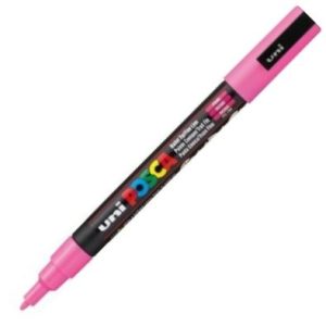 Marcador uni posca pc3m color rosa 0,9-1.3mm