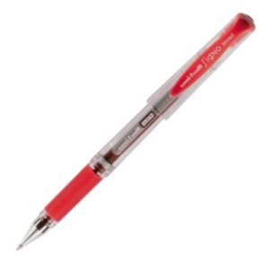 C/12 boligrafos uni-ball signo broad rojo 1mm
