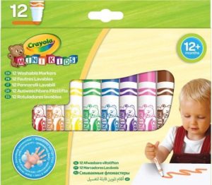 ESTUCHE 12 ROTULADORES LAVABLES CRAYOLA MINI KIDS