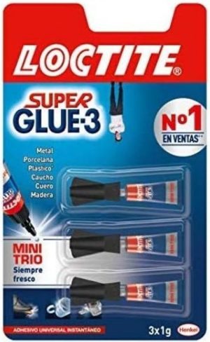 BLISTER 3 TUBOS SUPER GLUE-3 MINI TRIO 1G (MONODOSIS)