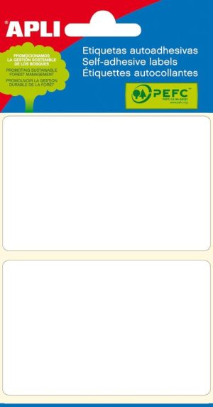 MINI BOLSA ETIQUETAS ADHESIVAS 53X82 APLI CANTOS ROMOS