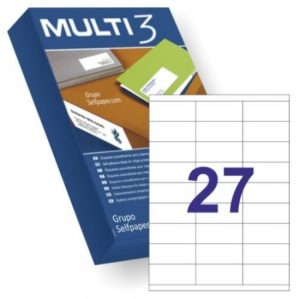C/500 HOJAS ETIQUETAS FT/IM 70X30 MULTI3