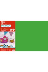 BLISTER 5 LAMINAS GOMA EVA VERDE 40X60 2MM APLI