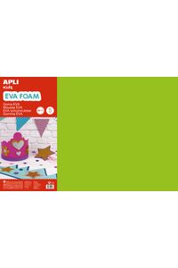 BLISTER 5 LAMINAS GOMA EVA VERDE CLARO 40X60 2MM APLI