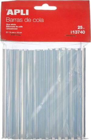 BLISTER 25 RECAMBIOS BARRA SILICONA 7,5MMX10CM