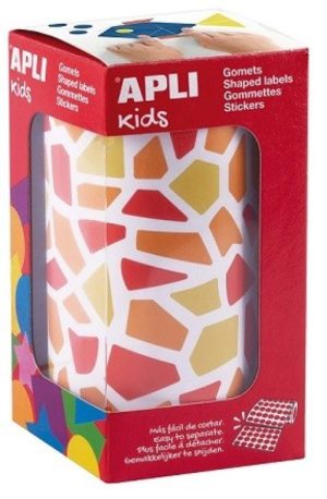 ROLLO GOMETS MOISAICO REMOVIBLE NARANJA ROJO Y AMARILLO