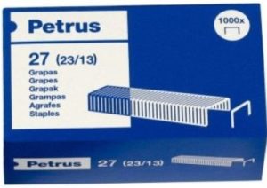 CAJA 1000 GRAPAS PETRUS Nº 27 GRUESOS 23/13