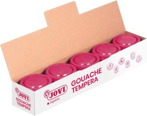 C/5 botes tempera magenta 35ml jovi