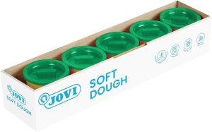 Pack 5 botes blandiver soft dough 110 g. color verde