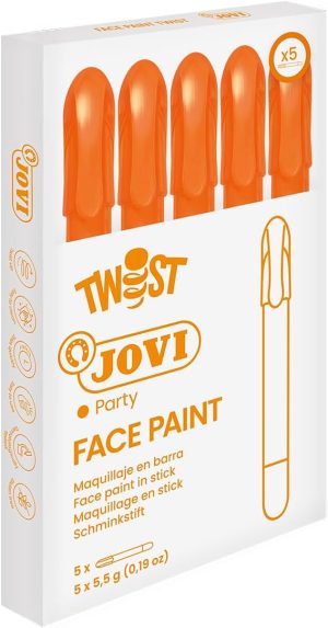 Estuche 5 sticks de maquillaje jovi naranja