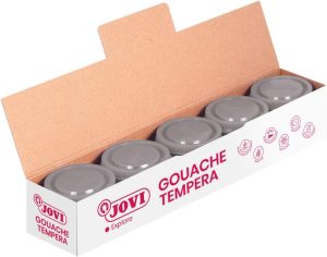 C/5 BOTES TEMPERA JOVI 35ML PLATA