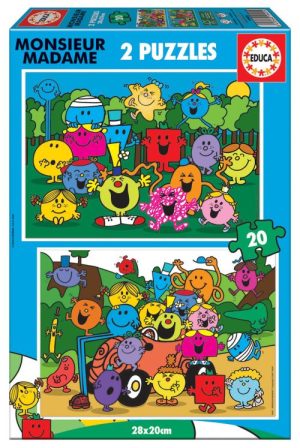 PUZZLE INFANTIL MONSIEUR MADAME 2X20 PIEZAS