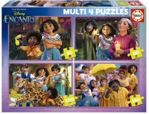 PUZZLE INFANTIL MULTI 4 EN 1 50 80 100 150 DISNEY