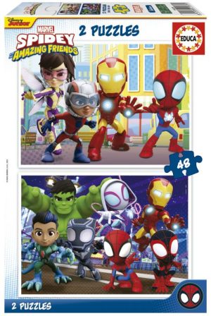 PUZZLE INFANTIL SPIDEY &HIS AMAZING FRIENDS 2X48 PIEZAS