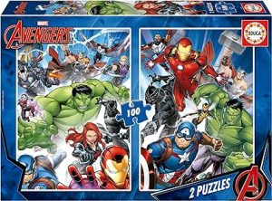 PUZZLE INFANTIL AVENGERS 2X100 PIEZAS