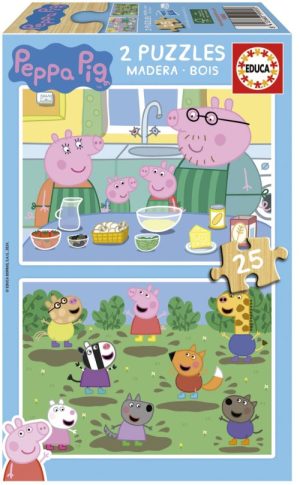 PUZZLE 2X25 PIEZAS PEPPA PIG