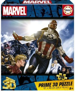 PUZZLE 3D LENTICULAR 300 PIEZAS MARVEL