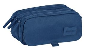 PORTATODO TRIPLE BIG SAFTA BASIC MARINO 21,5x10x8cm