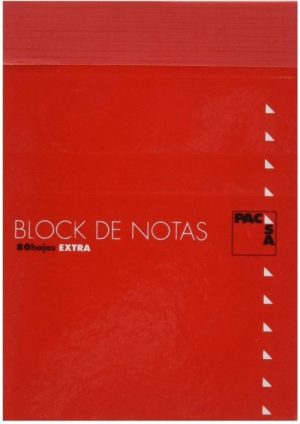 Paq/10 bloc notas con tapa 16º 80h 60gr 4x4
