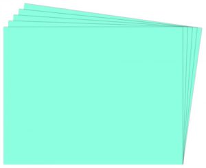 PAQ/25 CARTULINA FIXO 50X65 180G. AZUL TURQUESA