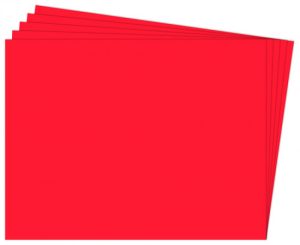 PAQ/25 CARTULINA FIXO 50X65 180G. ROJO