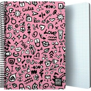 CUADERNO PP Fº 80H 90G C4MM B&B I LOVE YOU 29,4x21x1,6cm