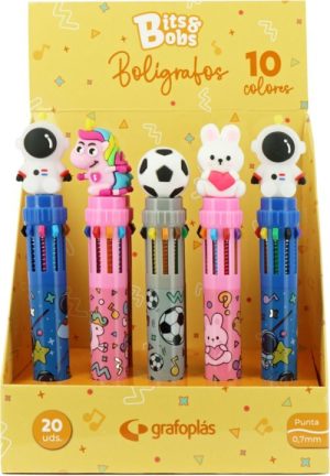 Exp 20 boligrafo 10 colores punta 0.7mm. surtidos