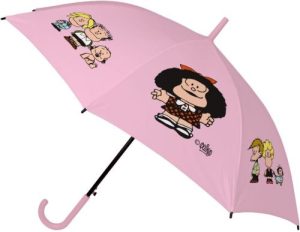 PARAGUAS AUTOMATICO GRANDE MAFALDA Y SUS AMIGOS 102CM DIAME