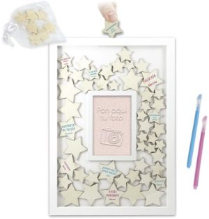MARCO DESEOS CON ESTRELLA + 2 BOLIGRAFOS