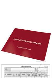 LIBRO SUBCONTRATACION A4 APAISADO 10H AUTOCOP. CASTELLANO