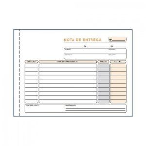 PAQ/10 TALONARIOS DE ENTREGAS 1/4 APAISADO DUPLICADO AUTOCO