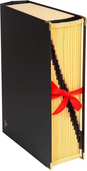 CARPETA ACORDEON Fº CARTON FORRADO NEGRO 20 MOD (1-31)