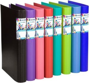 C/10 carpeta a4 4 anillas 25mm foam style colores surtidos