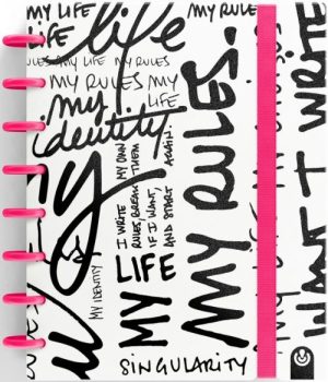 CUADERNO INGENIOX A5 80H RAYAS MY LIFE ROSA