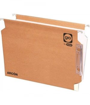 C/25 carpeta colgante fº gio modelo arcon kraft bicolor visor lateral