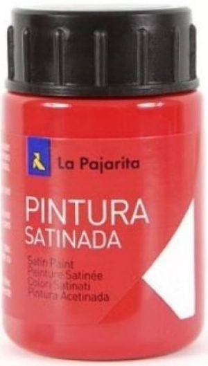 C/6 bote pintura satinada la pajarita bermellon 35ml base latex