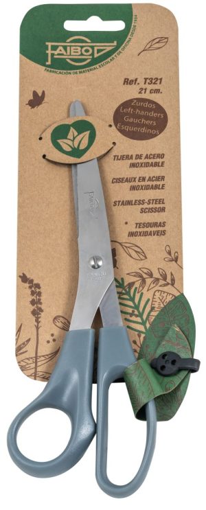 TIJERA DE OFICINA PARA ZURDOS 21CM FAIBO