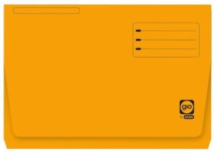 PAQ/25 SUBCARPETAS Fº BOLSA Y SOLAPA 320G NARANJA