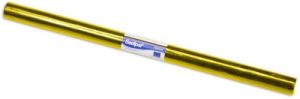 Rollo 25 hojas microperforadas celofan amarillo 0.50x16.25 m